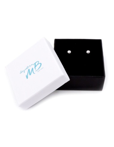 925 Sterling Silver Sphere Earrings 