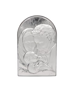 Quadro Sacra Famiglia in Argento Massiccio 925 cm 9,5 x 15