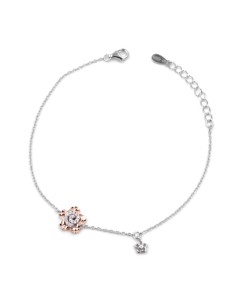 Bracciale in Argento 925 con Fiore e Spirale 2