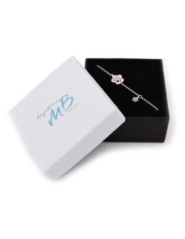 Bracciale Catena Donna in Argento 925 Rodiato...