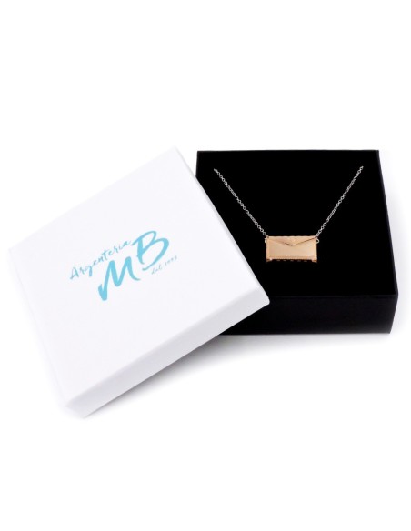 925 Sterling Silver Necklace Pink Love Letter Pendant