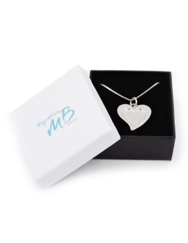 Collana in Argento 925 con ciondolo cuore sagomato