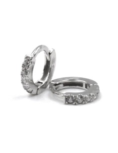 Orecchini Fiore in Argento 925 Con Zirconi Bianchi By Taitù 2