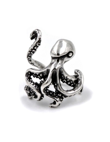 Anello Piovra in Argento 