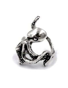 Anello Piovra in Argento  2
