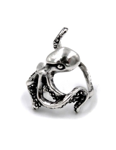 Anello Piovra in Argento 