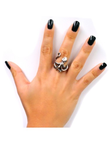 Anello Piovra in Argento 