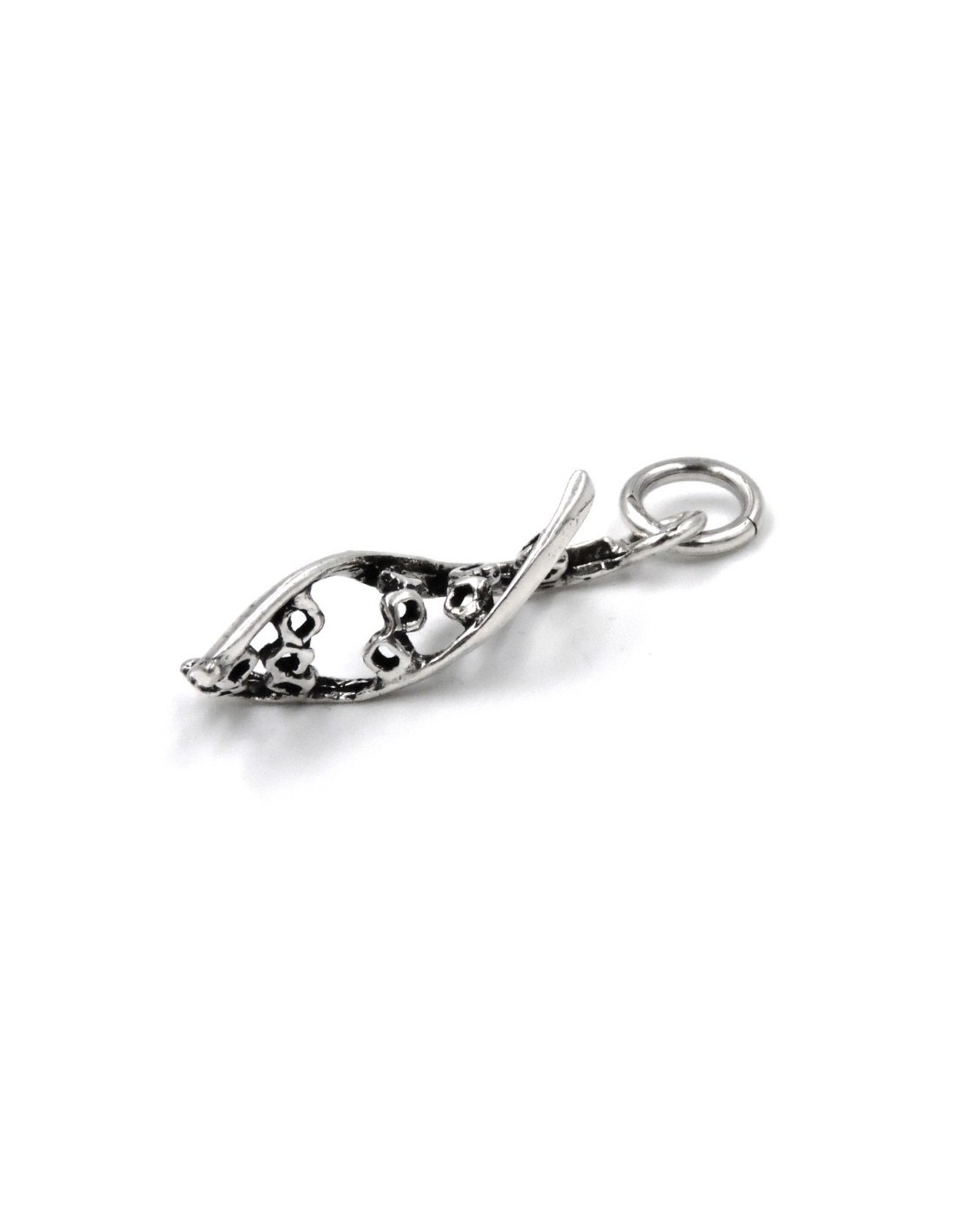 2 Ciondoli A Forma Di DNA Helix In Argentato Antico – Vintage Parts – Gioielli Fai Da Te Stile Nerd
