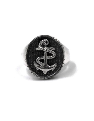 925 Sterling Silver Oval Chevalier Ring with...