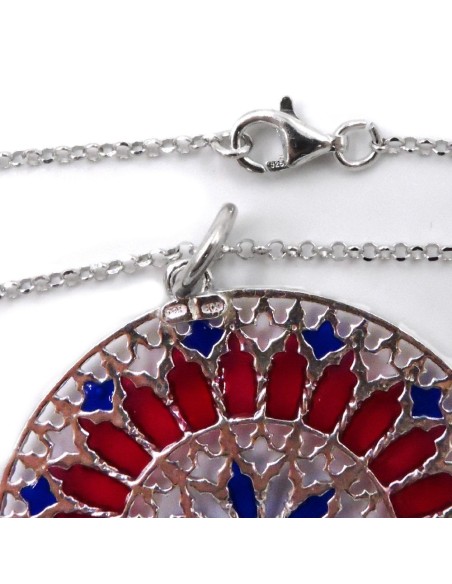 Bracciale Catena Donna in Argento 925 Rodiato con Ciondolo Doppio Cuore