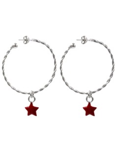 Orecchini Fiore in Argento 925 Con Zirconi Bianchi By Taitù