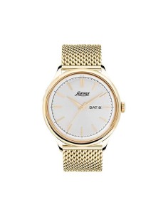 Orologio Uomo LORENZ 030025AA-MI Day Date Silver Maglia...