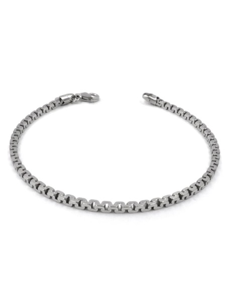 Bracciale Catena Quadrata in Argento 925  