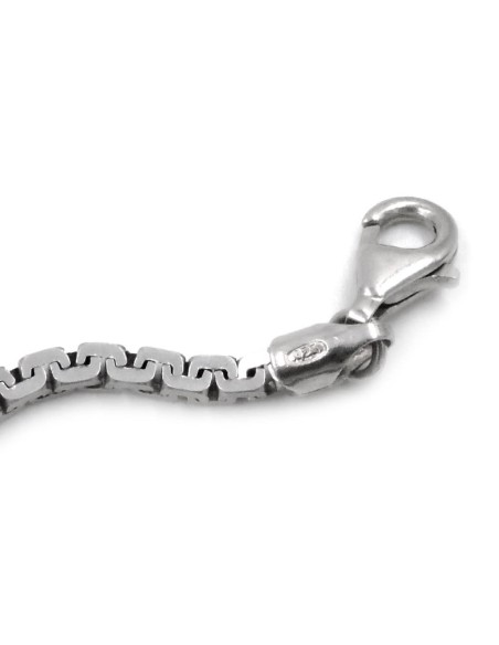 Bracciale Catena Quadrata in Argento 925  