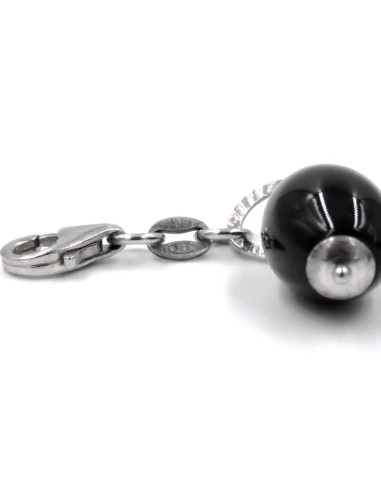 Damenarmband mit Onyxstein und Anhängern aus...