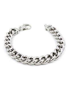 925 Sterling Silver Torcion Chain Curb Bracelet 