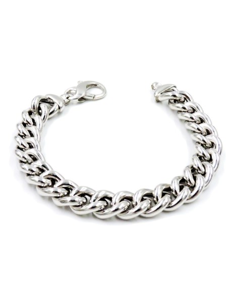 925 Sterling Silver Torcion Chain Curb Bracelet 