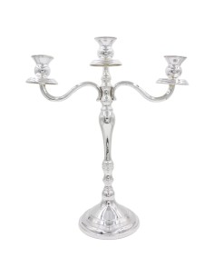 800 Silver Three Armed Candelabra English Style 