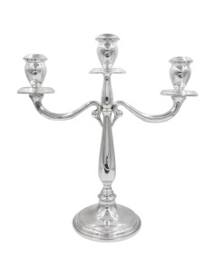 Dreiflammiger Kandelaber aus 800er Silber