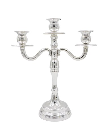 800 Solid Silver Three Armed Candelabra English Style 