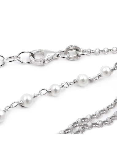 Collana 3 Girocolli con Cuore Pendente in...
