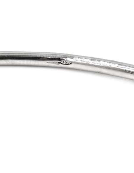 Bracciale Catena Donna in Argento 925 Rodiato Con Ciondolo Doppia Stella