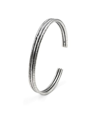 Bracciale Catena Donna in Argento 925 Rodiato Con Ciondolo Doppia Stella