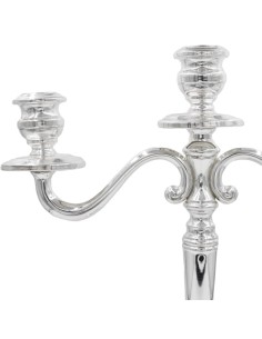 Silberner Kandelaber im Englischen Stil mit 3 Lampen 2