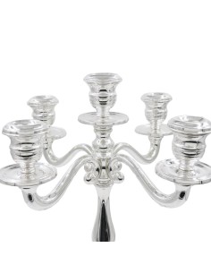 Candelabro Cinque Fiamme in Argento Stile Inglese 2