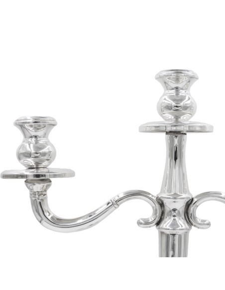 Candelabro 3 Fiamme in Argento Stile Inglese Classico