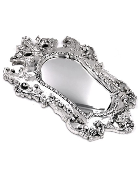 Spiegel im Barockstil aus 925er Sterlingsilber