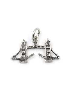 Solid Silver Tower Bridge Pendant