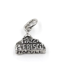 Plebiscito Square Solid Silver Pendant  2