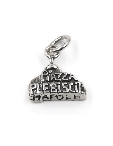 Plebiscito Square Solid Silver Pendant 