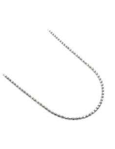Collana Pepite Diamantate in Argento 80 cm