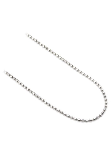 Long 925 Sterling Silver Nuggets Necklace 