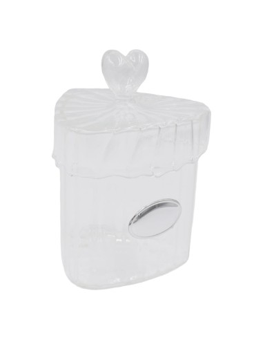 Dreieckige Schachtel aus Mundgeblasenem Glas...