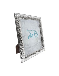 Picture Frame Glossy Creased Effect cm 13x18 in Silver  2