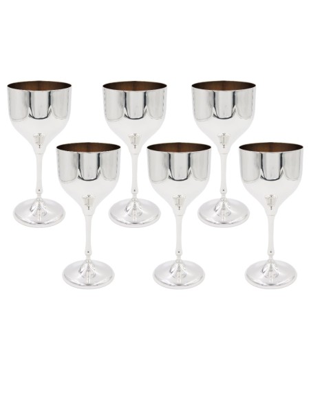 Servizio da 6 Calici Vino in Argento 