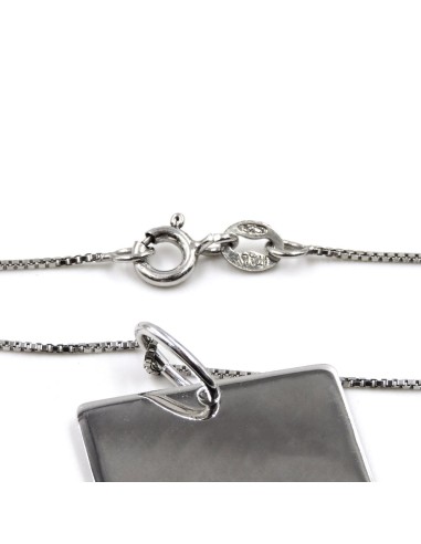 Bracciale Catena Donna in Argento 925 Rodiato...