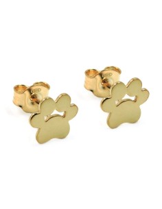 Sterling Silver Paw Print Stud Earrings  2