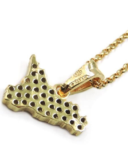 Gold Plated 925 Sterling Silver Sicily Necklace 