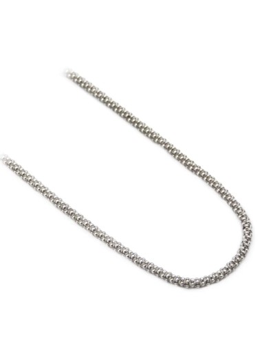Bracciale Catena Donna in Argento 925 Rodiato con Ciondolo Doppio Cuore