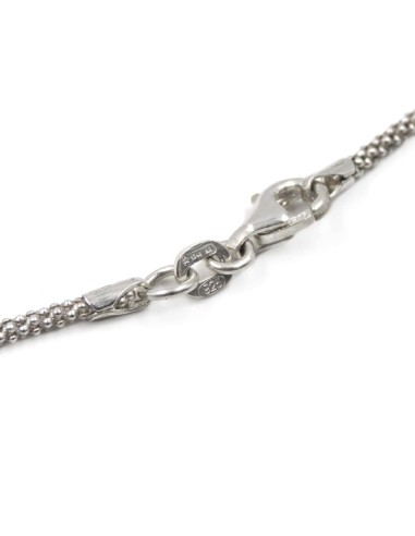 925 Sterling Silver Pop Corn Mini Necklace 