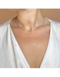 925 Sterling Silver Snake Necklace  2