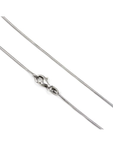 925 Sterling Silver Snake Necklace 