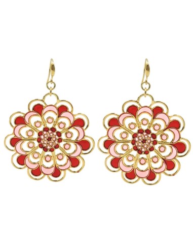 Orecchini Fiore in Argento 925 Con Zirconi...