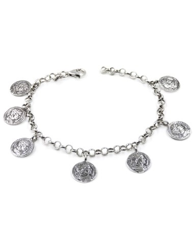 925er Sterlingsilber Armband mit Römischen...
