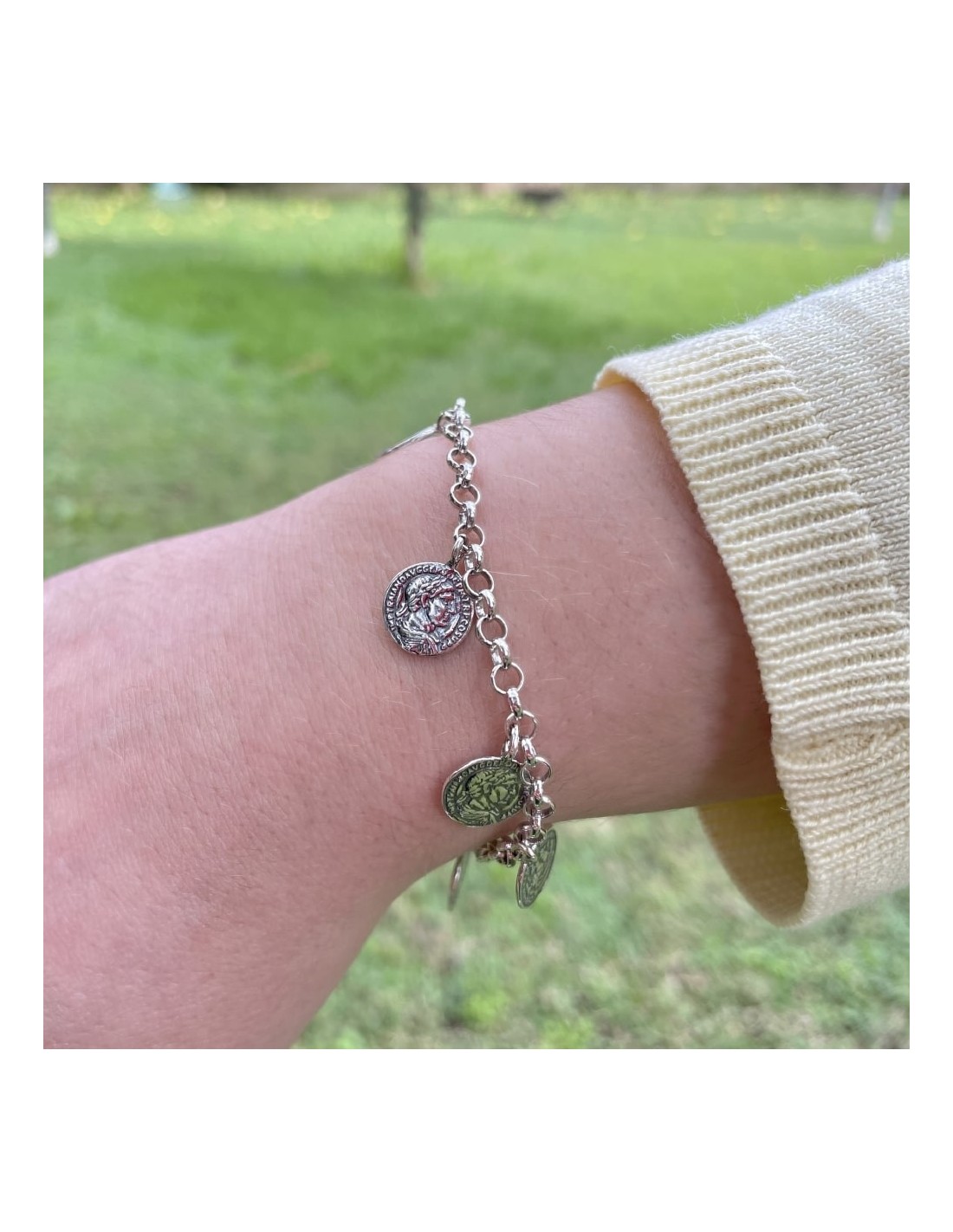 Bracciale Donna Argento 925 Echtzeit EJ-0011-B-21 - Sfaccettato Lucido, Lunghezza 185 Mm - Gioiello Elegante E Ipoallergenico, Regalo In Sacchettino