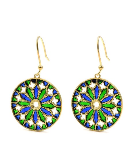 Orecchini Fiore in Argento 925 Con Zirconi Bianchi By Taitù